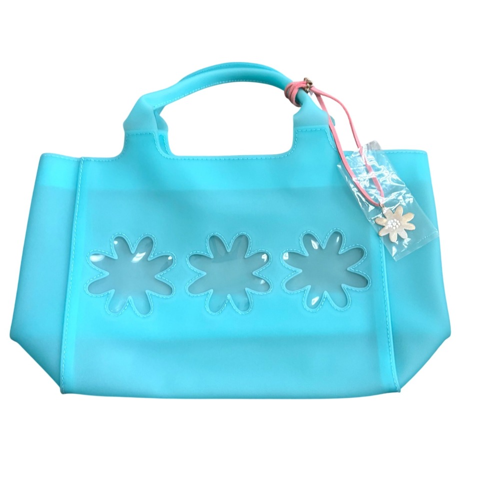 Ralph Lauren Ralph Fragrance Blue Jelly Tote Bag & Flower Charm Choker Set